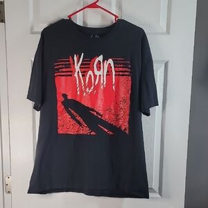 Korn Black and Red Graphic Tee